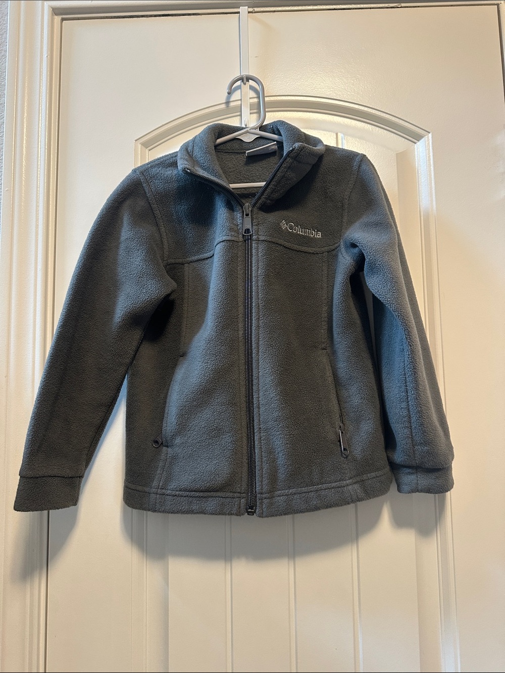Columbia Kids Gray Full-Zip Fleece Jacket